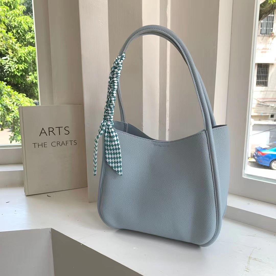 Wholesale PU Solid Color Shoulder Small Square Bag